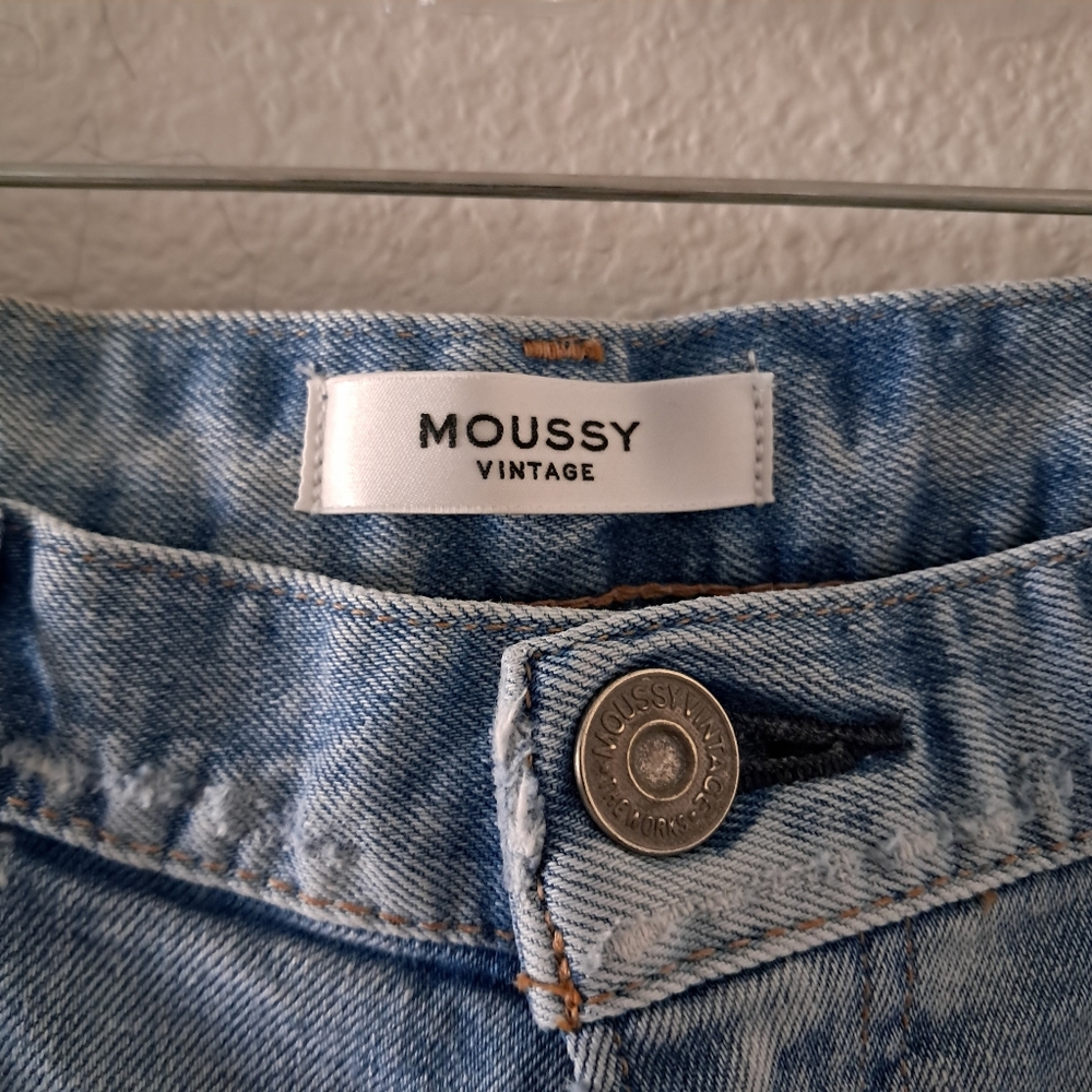 Moussy Vintage Hillrose Ankle Crop Jeans. Blue Size 29 Made In Japan Light Wash - Picture 8 of 10